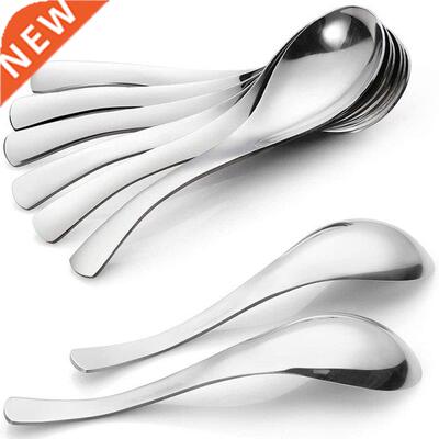 8 Pack Soup Spoons, Stainless Steel Soup Spoons, Thick Heavy