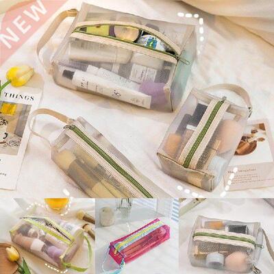 Transparent Mesh Clear Toiletry ags Portale Easy To Carry