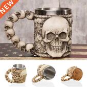 Warrior Axe Mug Skull 450ML Viking Handle ePacket 1Pcs