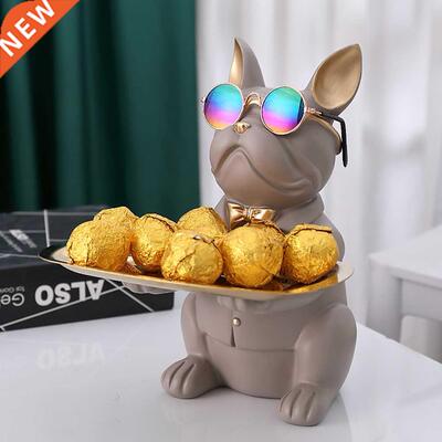 1pc Nordic French Bulldog Sculpture Dog Statue Statue