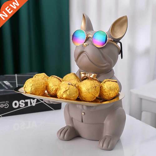 1pc Nordic French Bulldog Sculpture Dog Statue Statue