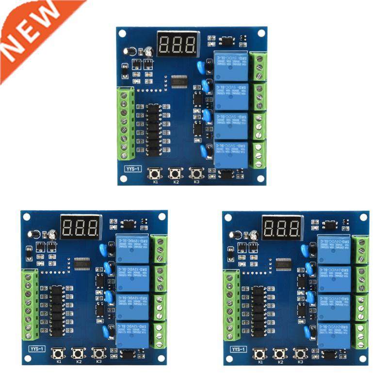 YYS-1 LED Timer Relay Programmable 4-Channel LED Relay Modul