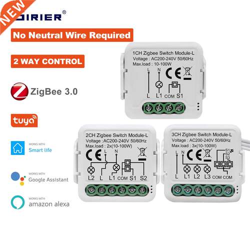 ZigBee 3.0 Smart Switch Module No Neutral Wire Required Smar