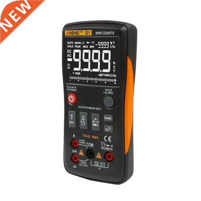 Q1 True-RMS Digital Multimeter Button 9999 Counts Analog Bar