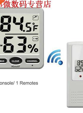 Big Digit 8-Channel Hygrometer 1 Console/1 Remote en Vochtig