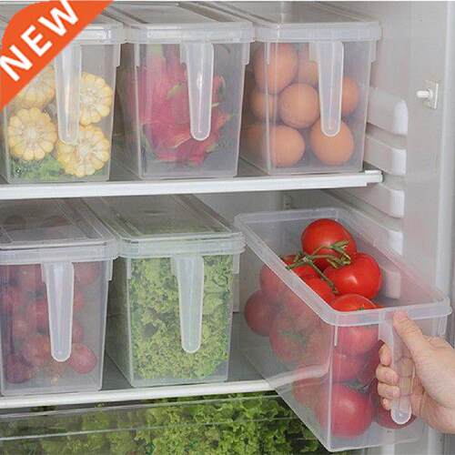 Kitchen Transparent Storage Box Refrigerator Organizer Food