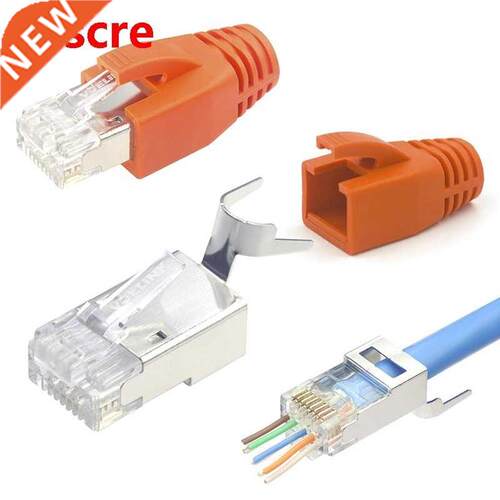 (Gen 2) Cat7 RJ45 Pass Through Connectors 0 Pack, 2-Piece C