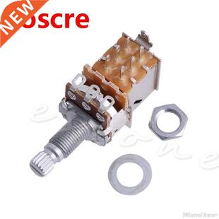 B500K Potentiometer Push Pull Switch Splined DPDT Pot Shaft1