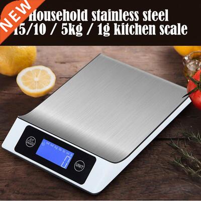 15kg/1g Electronic Kitchen Scale Digital Food Scale Stainles
