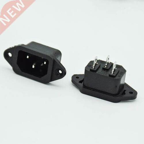 5 Pcs/lot IEC 320 C14 3Pins Male Plug Panel Power Inlet