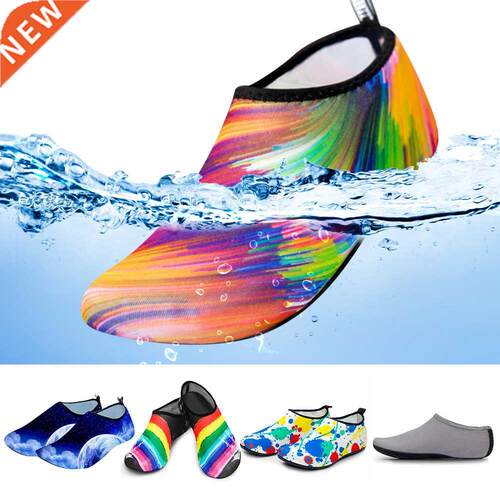 Men Women Kids Water Sport Beach Swimming Socks Thin Multi P
