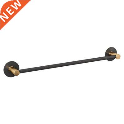 Bathroom Black Towel Rack Wall-Mounted Toilet Space Aluminum