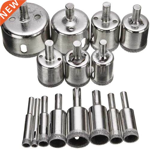 Diamond Hole Drill Bits Set - 15pcs Tile Hole Saw Coated Cor