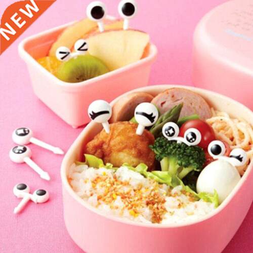 10Pcs/Set Mn Skewers Cute Cartoon Eyes Kawa Lunch Bento