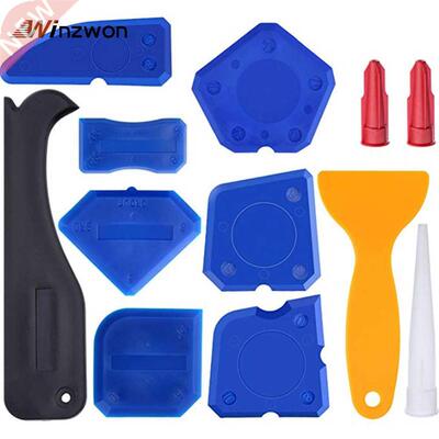 12PCS/Set Caulking Tool Kit Caulk Finishing Joint Sealant Si