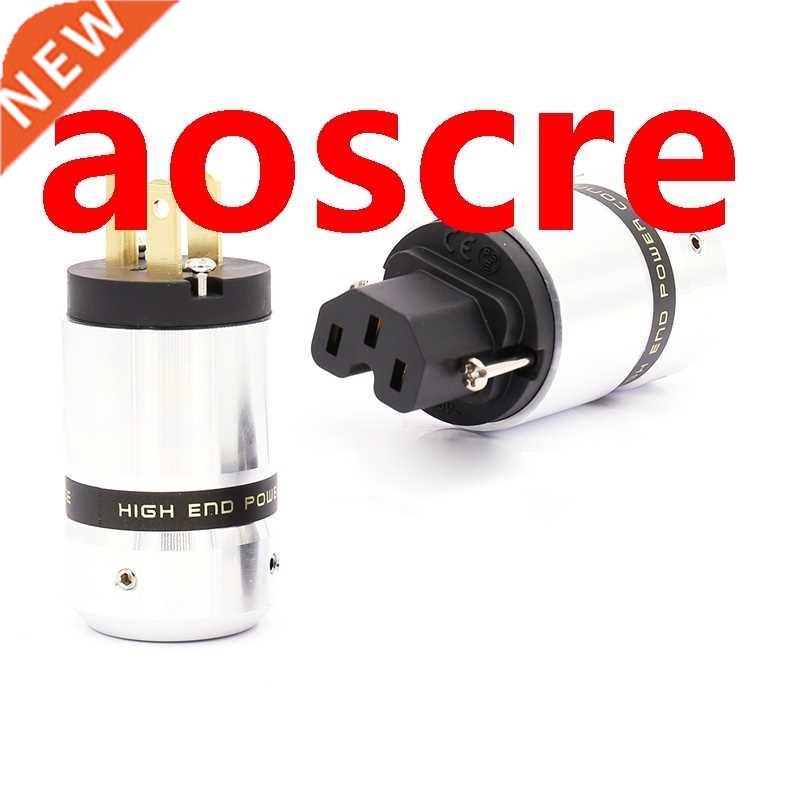 OYAIDE style 24K Gold Plated US Power Plug IEC Connecter DIY