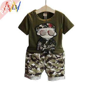 2021 Baby boy Shorts Summer Kids T Shirt for Boys Clothes