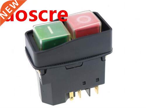 Electromagnetic switch 5 Pin On Off red/green Push Button Em