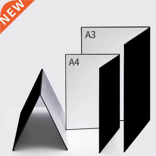 A4 Photography Collapsible Cardboard White Black Silver Refl