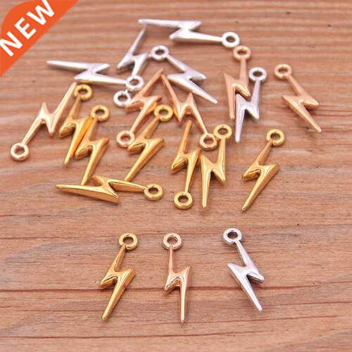 60Pcs 5*20mm Three Color MINI Lightning Charms Natural Pheno