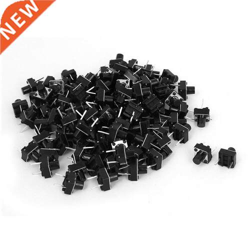 100 Pcs DIP 2 Pin Momentary Push Button Tactile Tact Switche