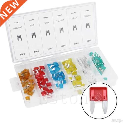120pcs Assorted Car Fuse Auto Truck SUV Fuses Mini Blade Fus