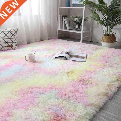 *Colorful Carpets Living Room Soft Fluffy Rug Bedroom Sofa