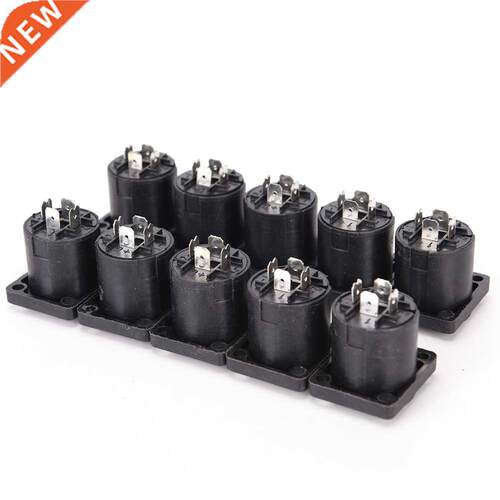 10pcs/lot 4 Pin Speakon Female Jack Socket Connector Audio L
