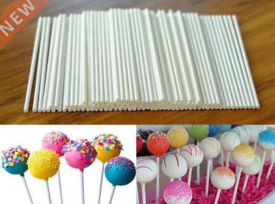 80Pcs Plastic Lollipop Stick Se White Cake Sucker Sticks F