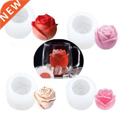 1pcs Rose Flower Silicone Candle Molds Resin Clay Soap Mold