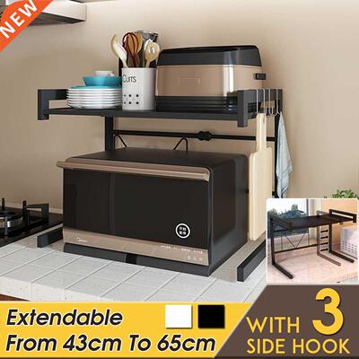 Kitchen Organizer Holder Microwave Oven Shelf Metal Multi Fu