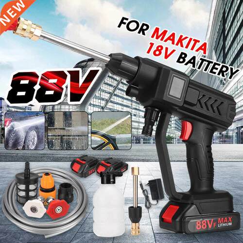 NEW 88V 1500W Cordless High Pressure Car Washer Rechargeable