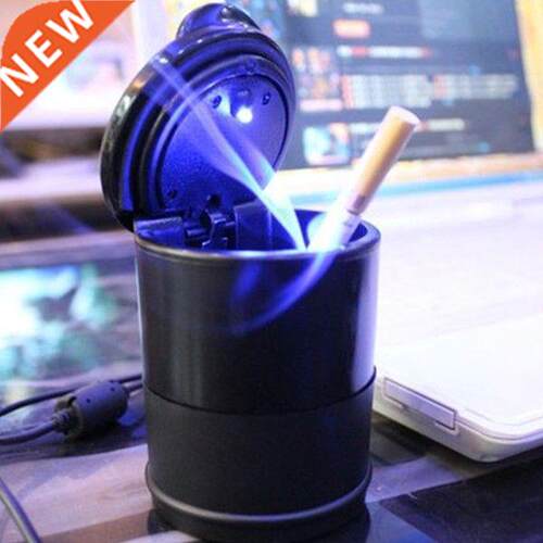 1PCS Portable LED Car Ashtray Garbage Coin Storage Cup