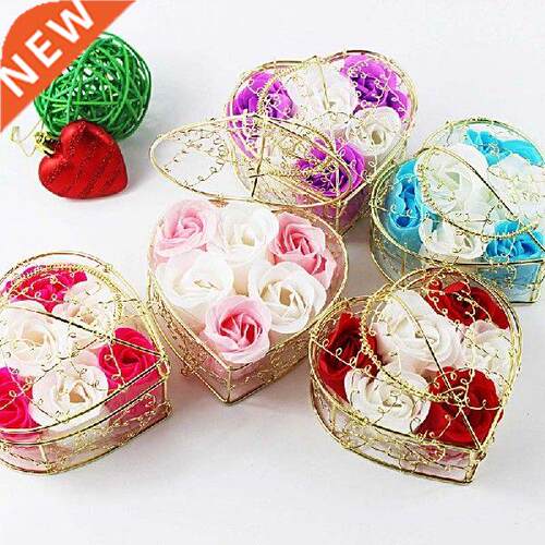 Heart S Soap Flower ron Basket Rose Flower Gft Box