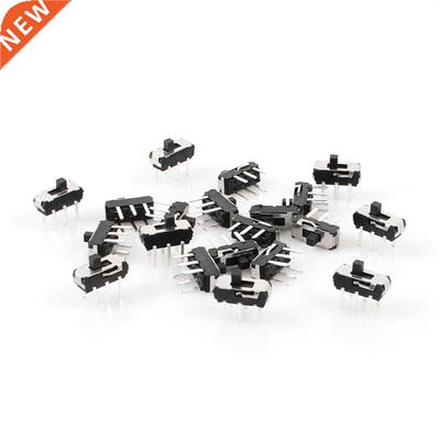 20 Pcs On/Off/On DPDT 2P2T 6 Pin Vertical DIP Slide Switch 9
