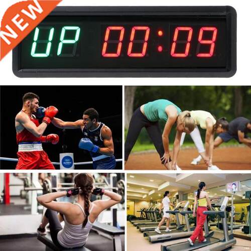 1.5 nch 6-dgt Gym Tmer Stopwatch wth Remote 适用于 Gym