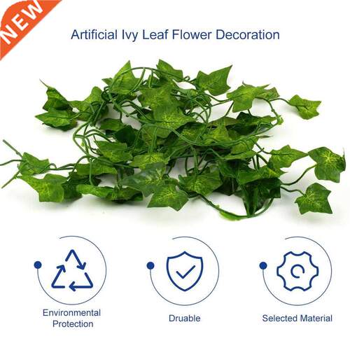 2m Artificial Ivy Foliage Leaf Flowers Home House Plants