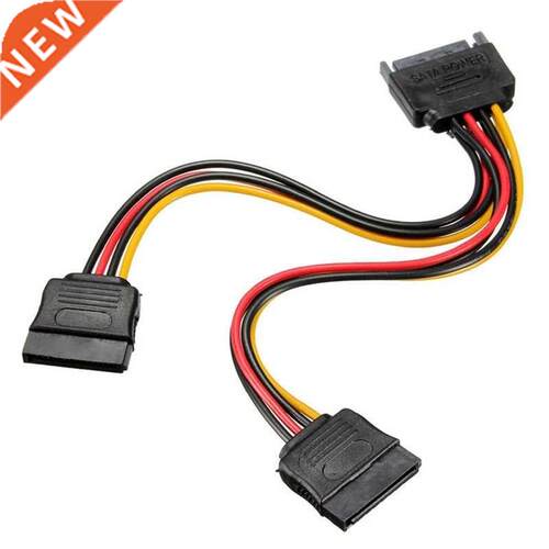 SATA Power 15-pin Y-Splitter Cable Adapter Male to Female
