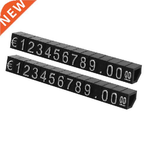 0Sets Plastic Cubes Price Display Tags Adjustable Number