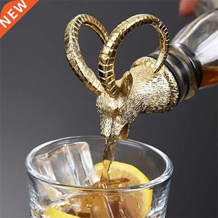 1pcs Antelope Head  Pourer Alloy  Stopper Bottle