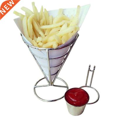 2 PCS Sauce Stand Cone Fries Hder Popcorn Vegetables