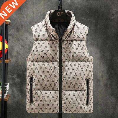 2021 Hot-selling New Men's Winter Vest Warm Hooded Vest Men
