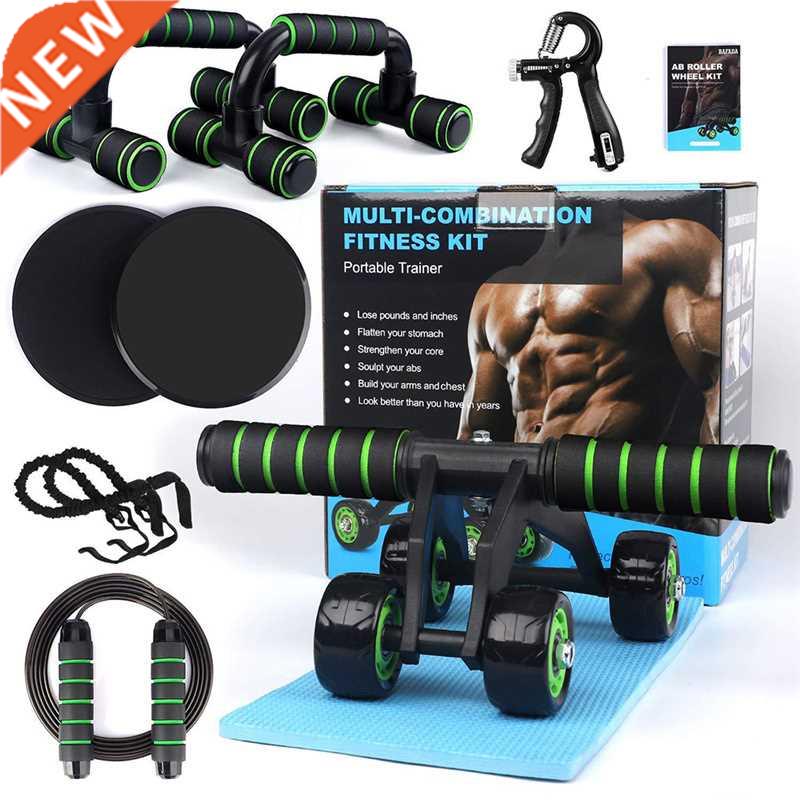 10 in 1 Abdominal Ab Wheel Kit With Resistance Band Knee