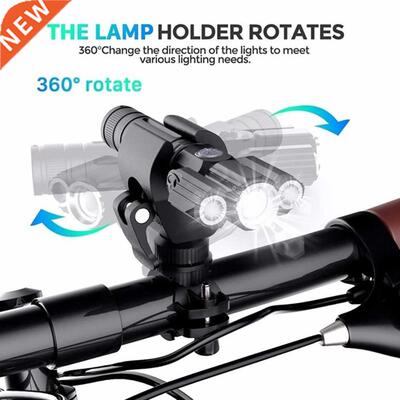 4 Mode USB Bike Light Rechargeable Bicycle Front Light Lamp
