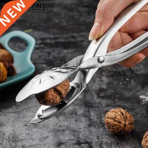 Stainless Steel 2 in 1 Quick Chestnut Clip Walnut Pliers