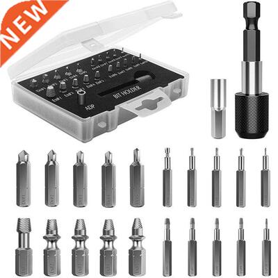 Damaged Screw Extractor Set,22 PCS Stripped Screw Extractor