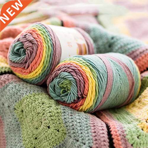 100g 190M Rainbow segment dyed yarn 5 Strand wool  Handma bk