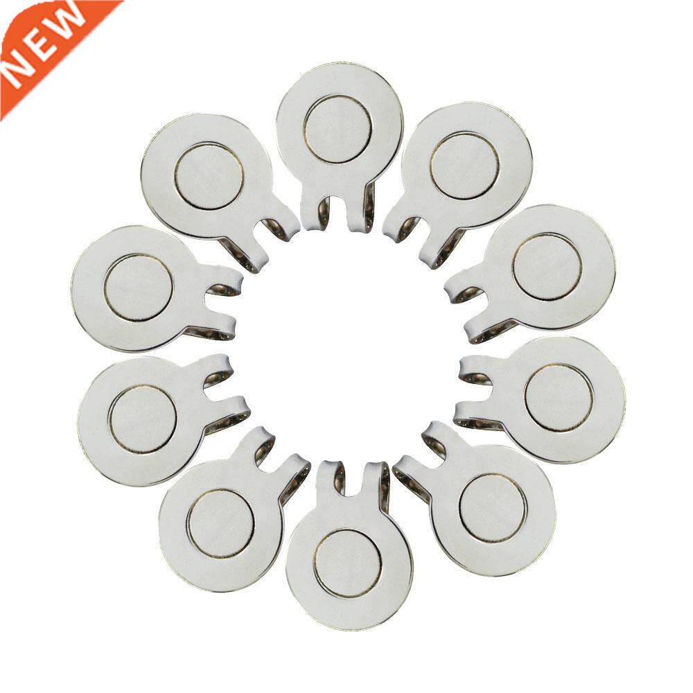10 pcs Golf Hat Clip Magnetic Metal Golf Cap Clips Golf Acce