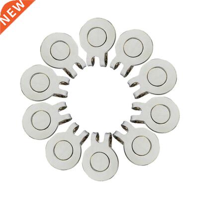 10 pcs Golf Hat Clip Magnetic Metal Golf Cap Clips Golf Acce