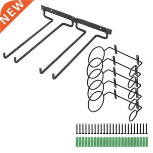 6Pcs Wall-Mounted Wne Rack Wth Wall Mountable Heavy Duty